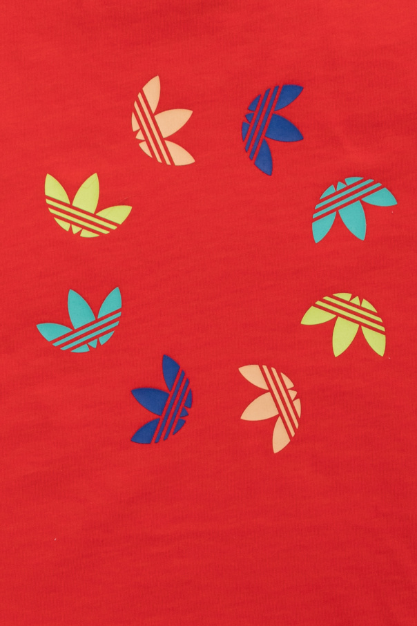 Red adidas shirt roblox on sale